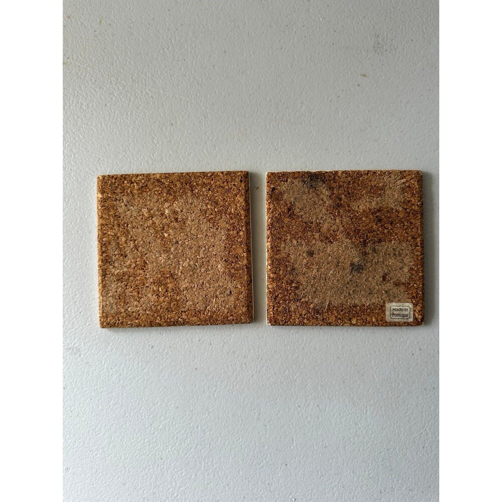 Block Spal Mary Lou Goertzen 2 Decorative Ceramic Tile Poinsettia Coasters - Picture 4 of 7